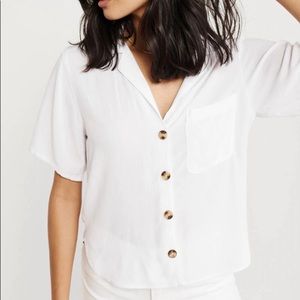 Abercrombie Getaway Shirt white